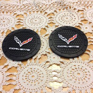 Corvette car coasters, new
